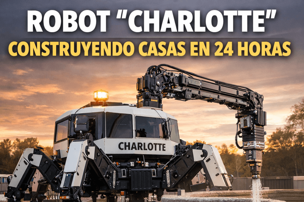 🏗️ Robot “Charlotte” promete construir casas en solo 24 horas